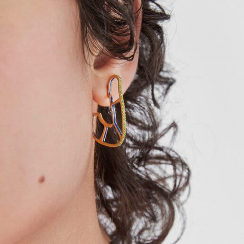 Tous Gregal Hoop With Chrome Diopside Ohrringe Gold | Österreich-SOJMWY154