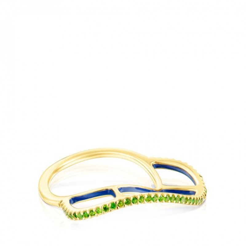 Tous Gregal With Chrome Diopside Ring Gold | Österreich-UFSOQB025