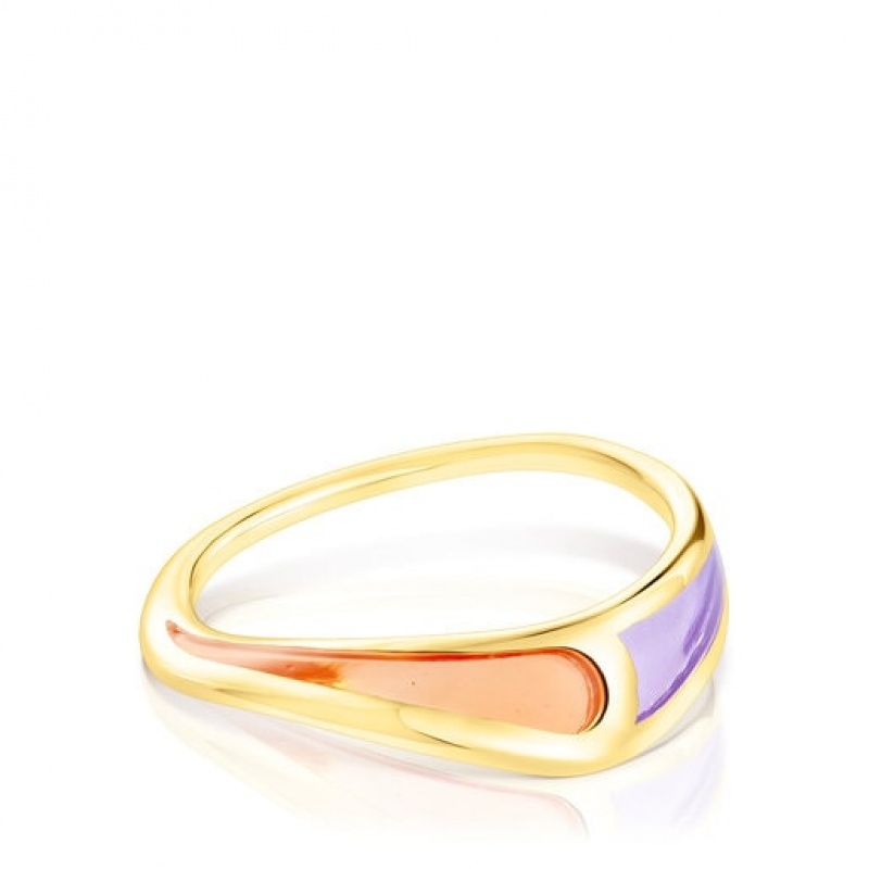 Tous Gregal With Enamel Ring Gold | Österreich-ANXUDP359