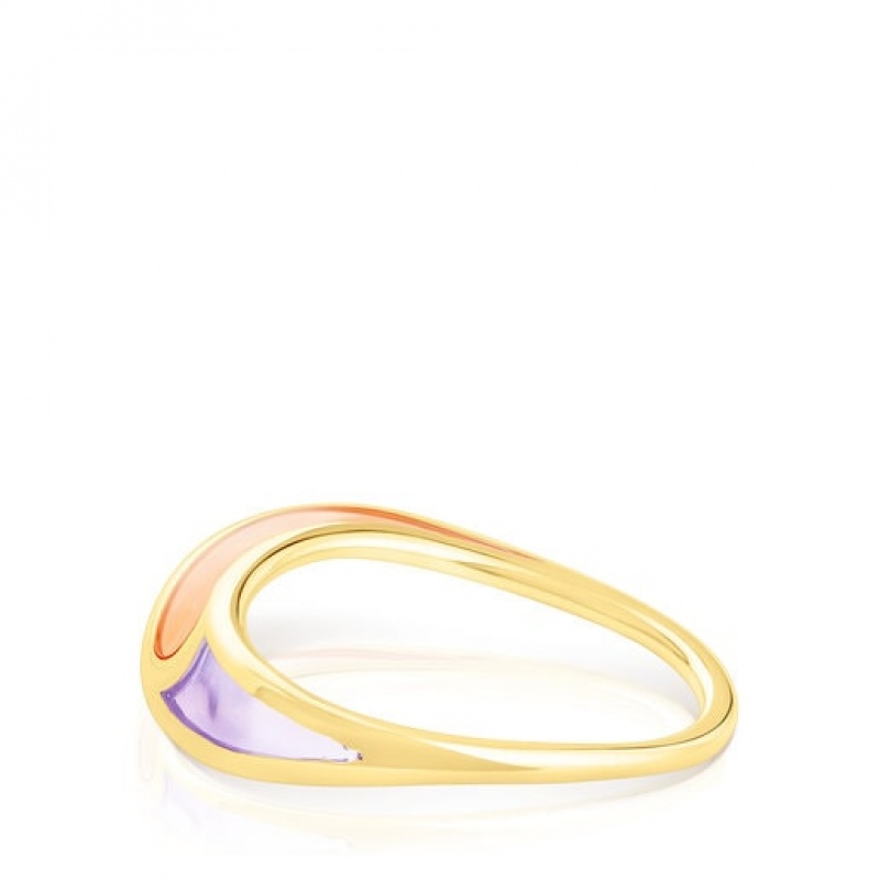 Tous Gregal With Enamel Ring Gold | Österreich-ANXUDP359