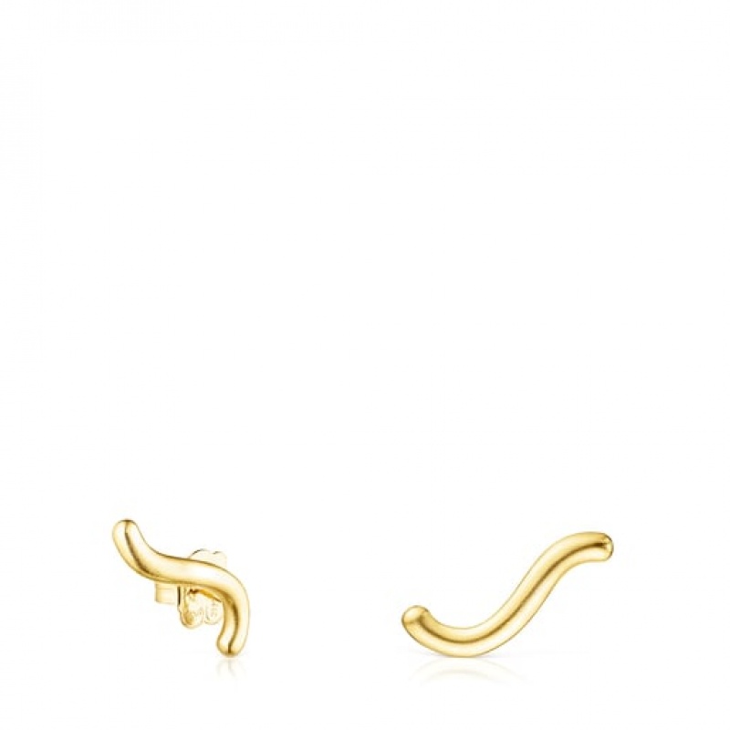 Tous Hav Wave-shaped Ohrringe Gold | Österreich-JFECXT352