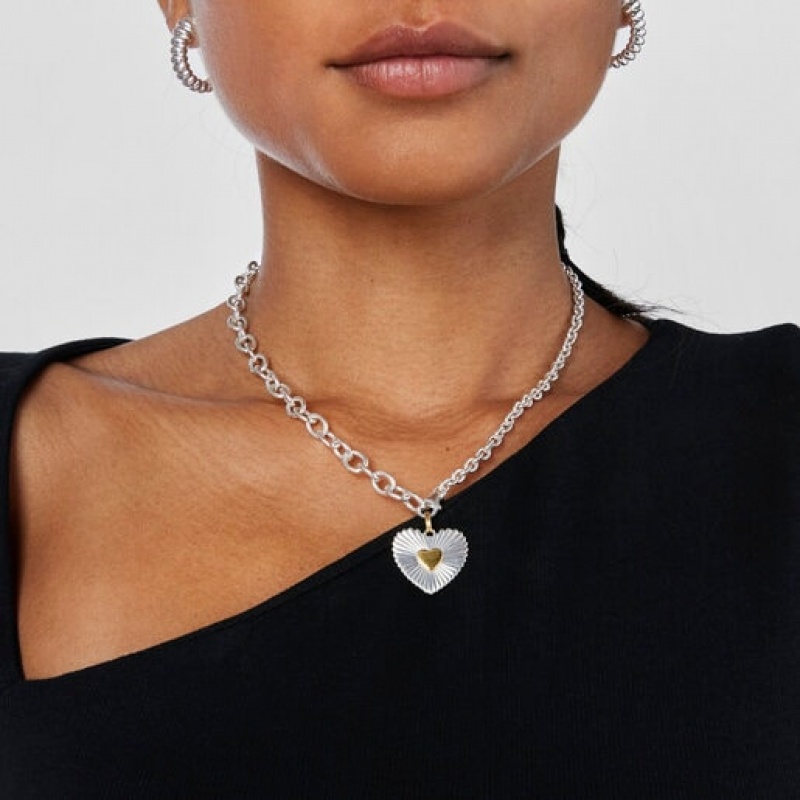 Tous Heart Iris Motif Anhänger Silber | Österreich-TPUCSE432