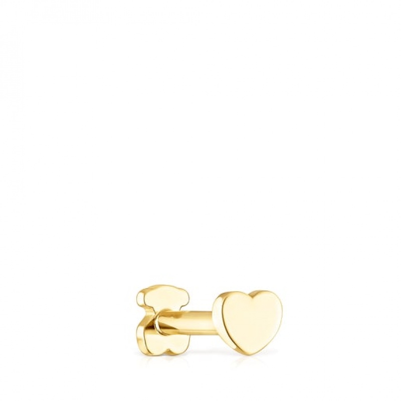 Tous Heart Motif Ear Ohrringe Gold | Österreich-SAEOXM901