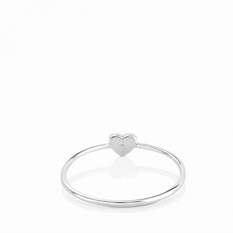 Tous Heart Motif with Diamonds Ring Silber | Österreich-NQPBZD986