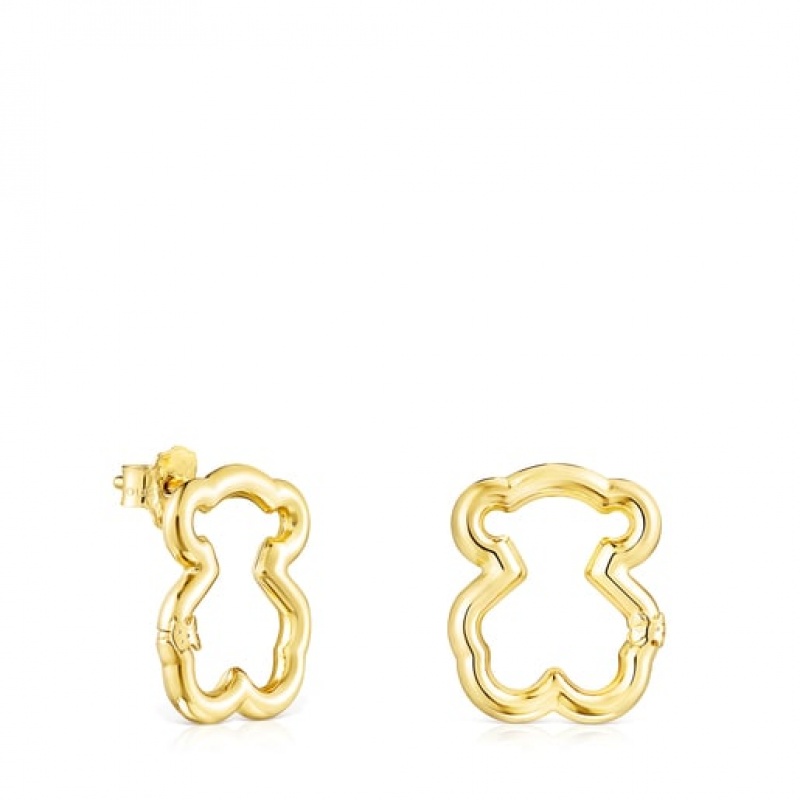 Tous Hold Bear Ohrringe Gold | Österreich-KHBCVQ670