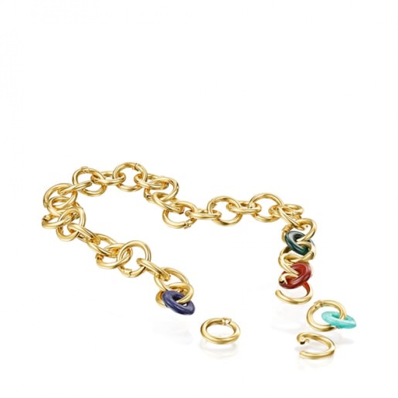 Tous Hold Gems With Gemstones Halskette Gold | Österreich-LBFDUY472