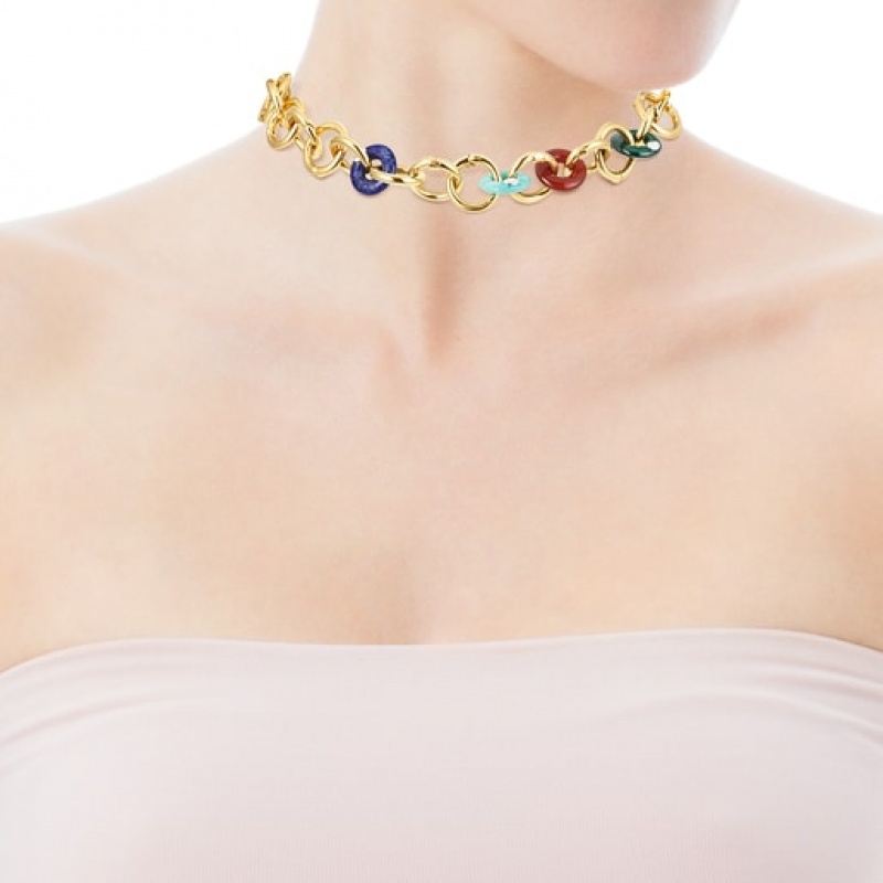 Tous Hold Gems With Gemstones Halskette Gold | Österreich-LBFDUY472