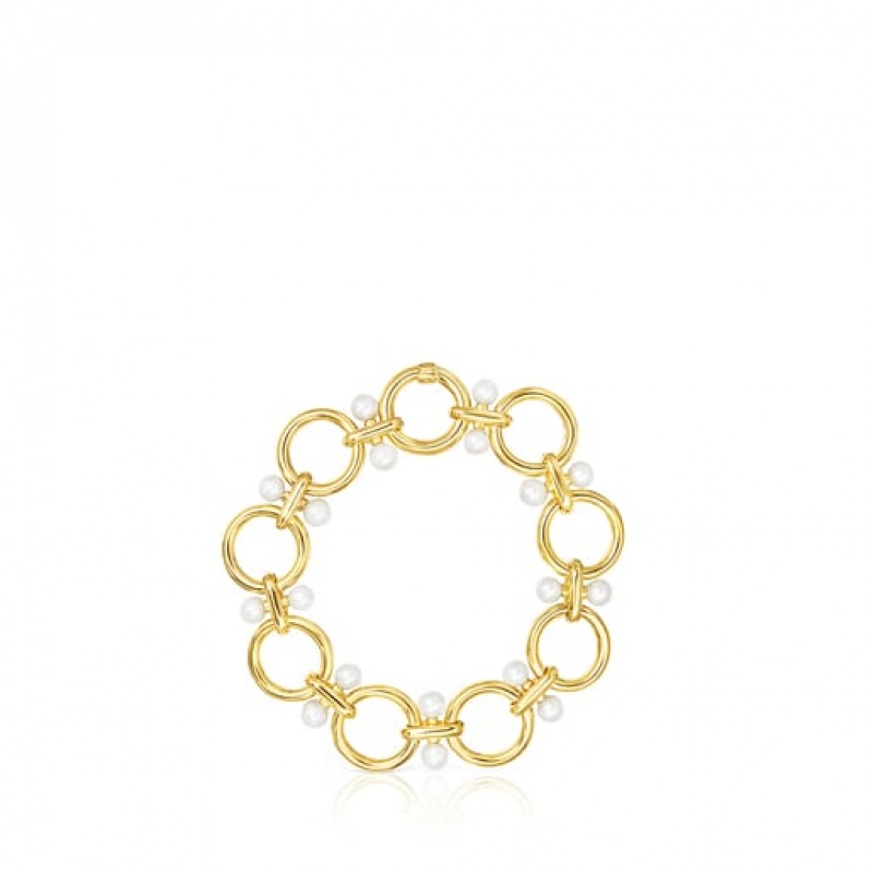 Tous Hold Rings With Pearls Armband Gold | Österreich-IPKCFM706