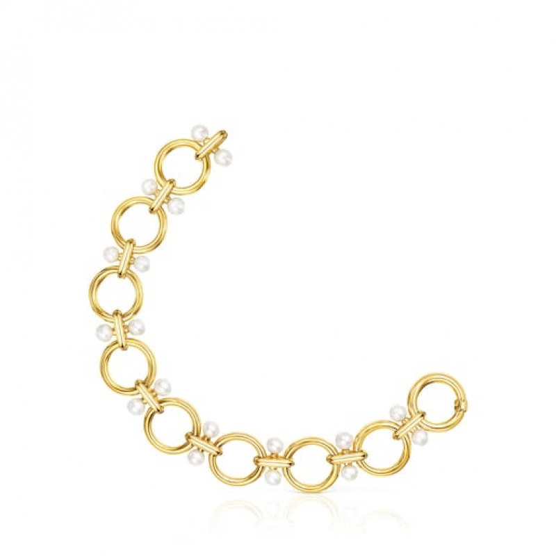 Tous Hold Rings With Pearls Armband Gold | Österreich-IPKCFM706