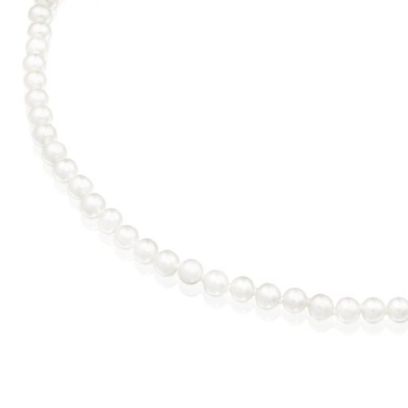 Tous Hold With Pearls Halskette Silber | Österreich-FEXZQW467