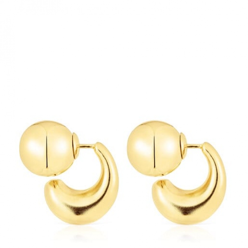 Tous Hoop Balloon Ohrringe Gold | Österreich-NBETAQ308