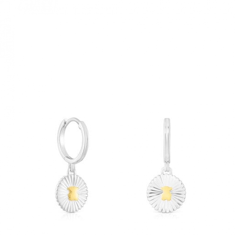 Tous Hoop Iris Motif Ohrringe Silber | Österreich-MWVBRS024