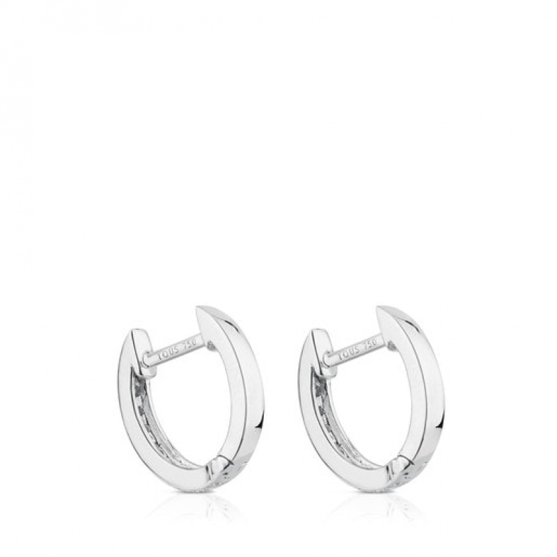 Tous Hoop With Diamonds Les Classiques Ohrringe Silber | Österreich-OBIKPZ385