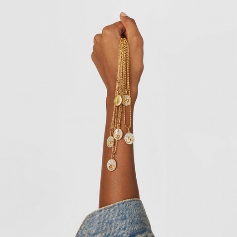 Tous Horoscope Gemini With Mother-of-pearl Anhänger Gold | Österreich-HUQVWI065