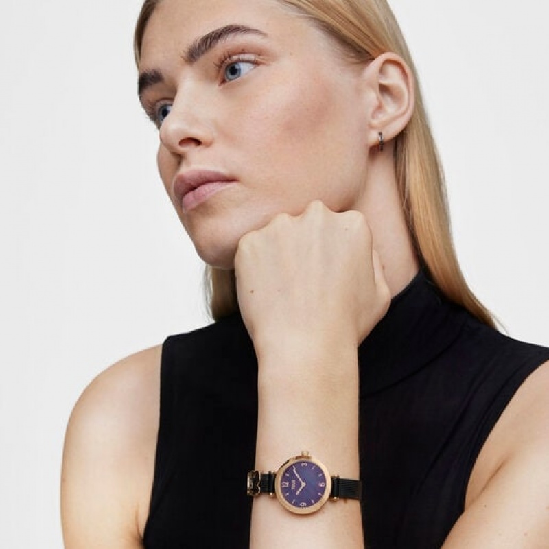 Tous Icon Charms Analogue With Steel Iprg Steel Bracelet Uhren Schwarz Rosa Gold | Österreich-TVHWLA148