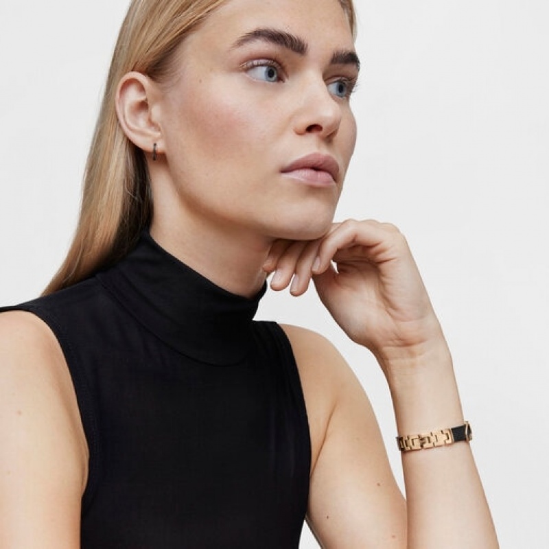 Tous Icon Charms Analogue With Steel Iprg Steel Bracelet Uhren Schwarz Rosa Gold | Österreich-TVHWLA148