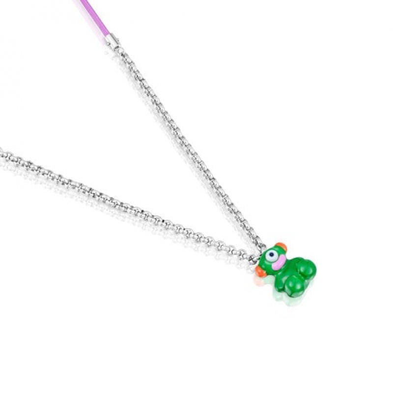 Tous Instint Leety Elastic With Steel Halskette Silber | Österreich-OYSMQJ142