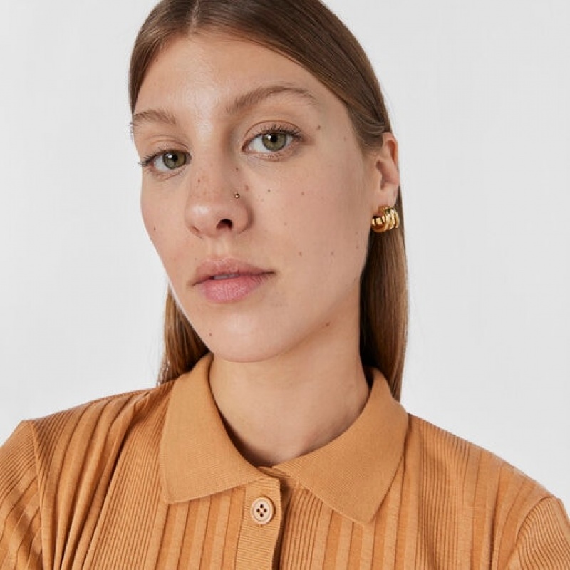 Tous Ip steel Garnet St tropez Nose Ohrringe Gold | Österreich-TNLGYA603