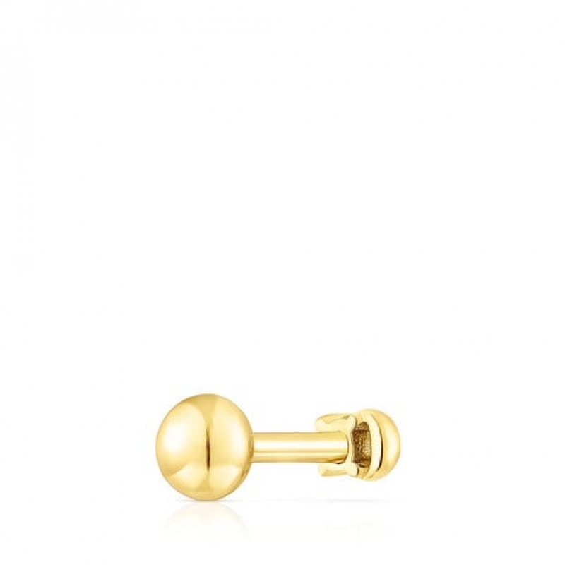 Tous Ip steel Iolite New motif Moon Ohrringe Gold | Österreich-DZNGLI508