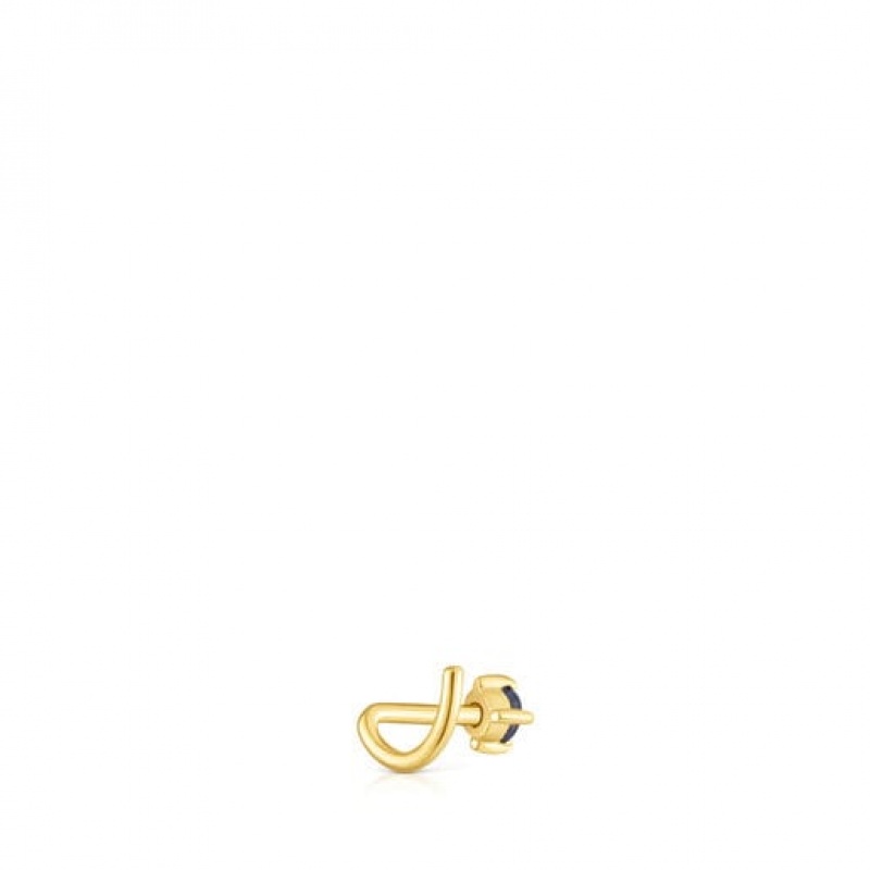 Tous Ip steel Iolite St tropez Nose Ohrringe Gold | Österreich-VYWIOZ391