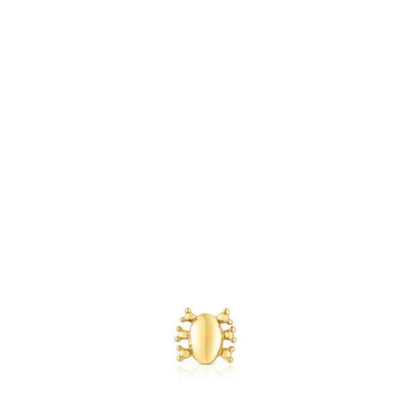 Tous Ip steel Virtual Garden Motif Ohrringe Gold | Österreich-XDIMEB473
