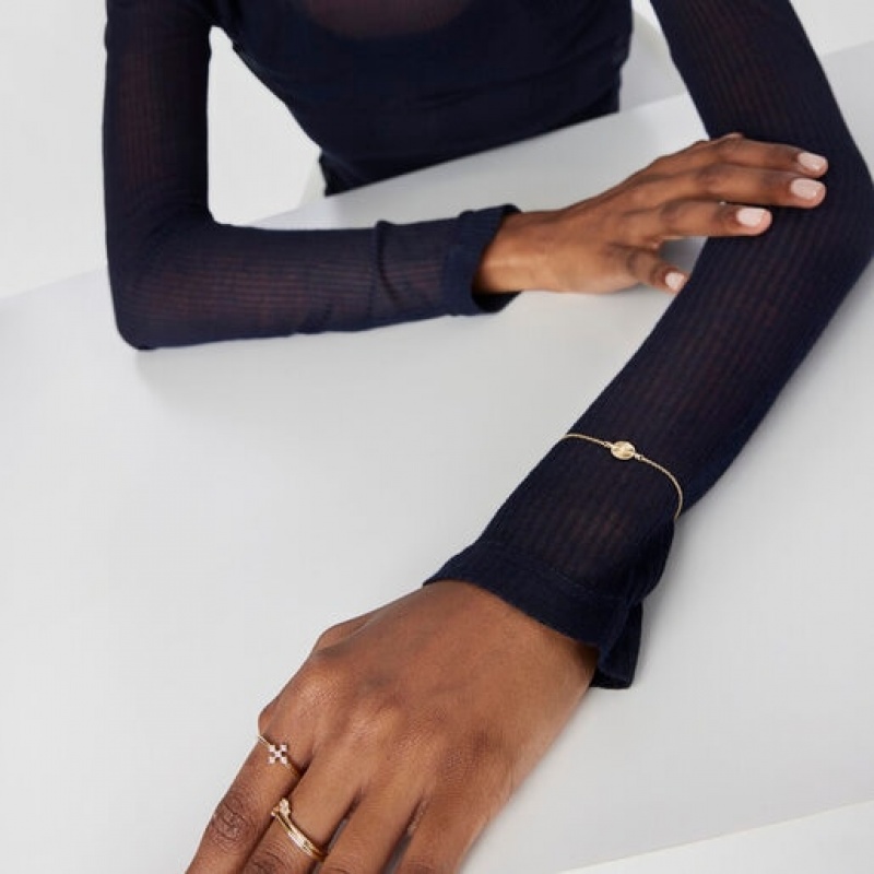 Tous Iris Motif With Diamonds Armband Gold | Österreich-QAGTZU528