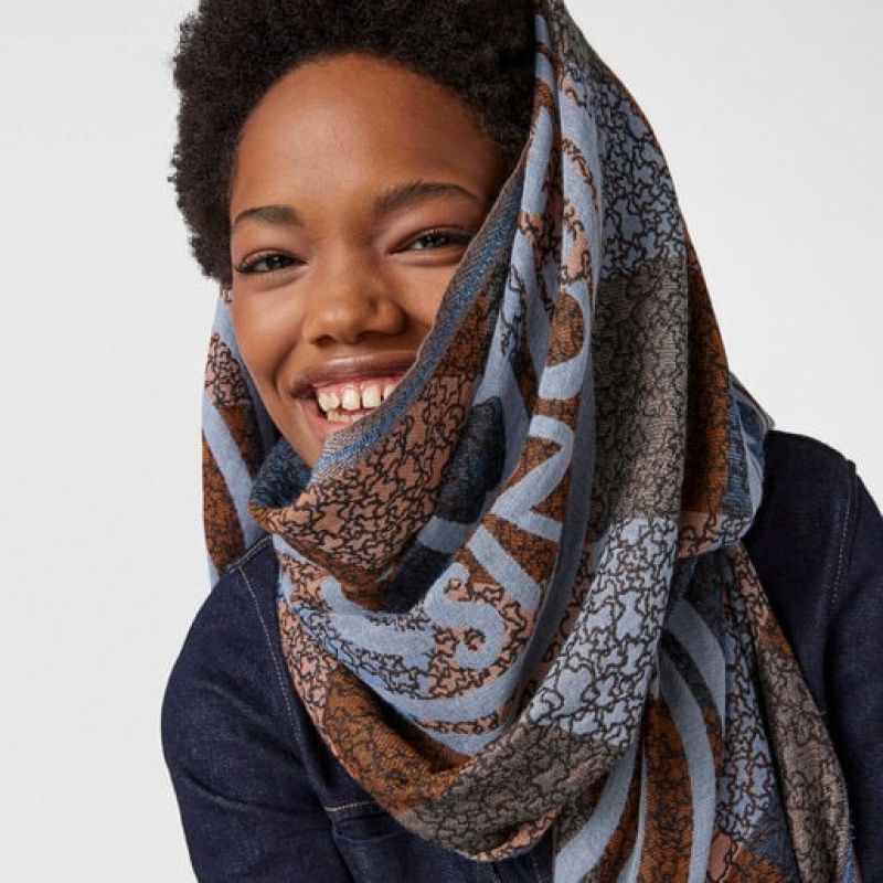 Tous Jacquard Kaos Mini Stamp Foulards Mehrfarbig | Österreich-WVHAFZ023