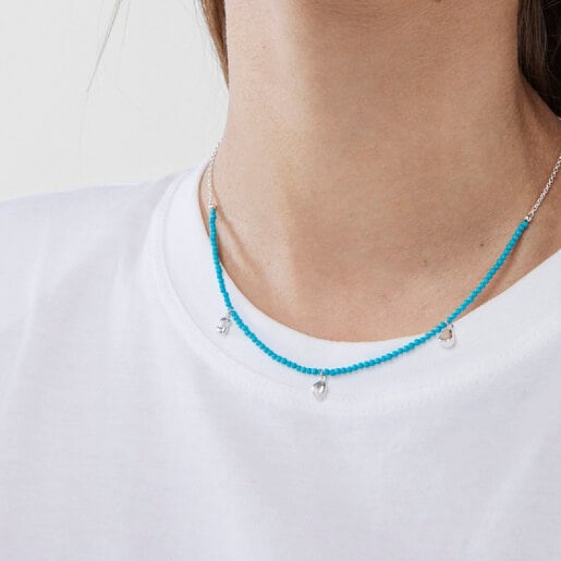 Tous Joy Bits With Dyed Calcite Halskette Silber Blau | Österreich-HTWRKO309