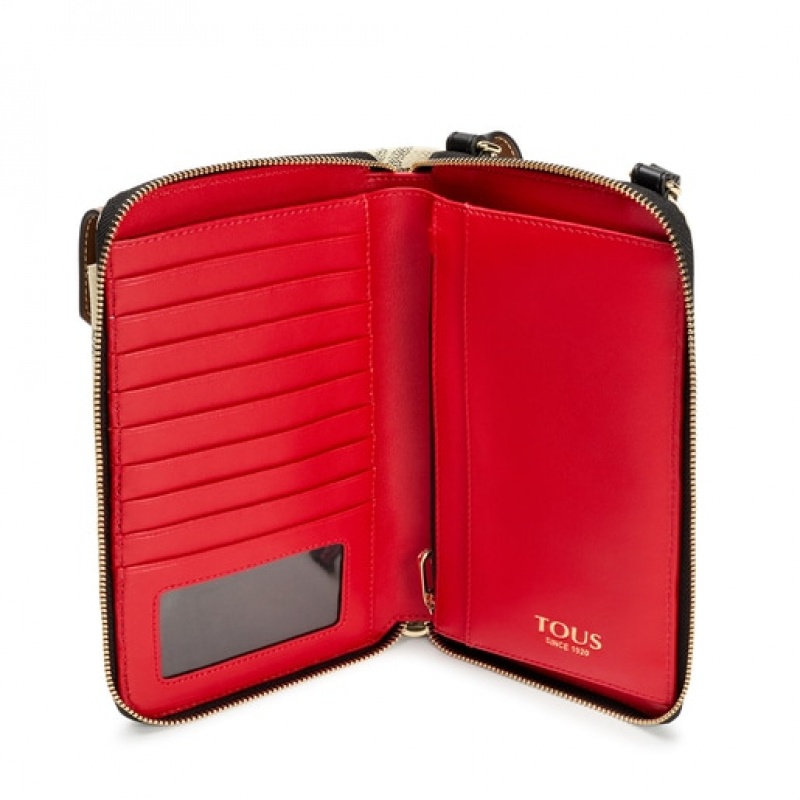 Tous Kaos Icon Hanging Phone Pouch With Geldbörse Weiß Rot | Österreich-PKSHIY178