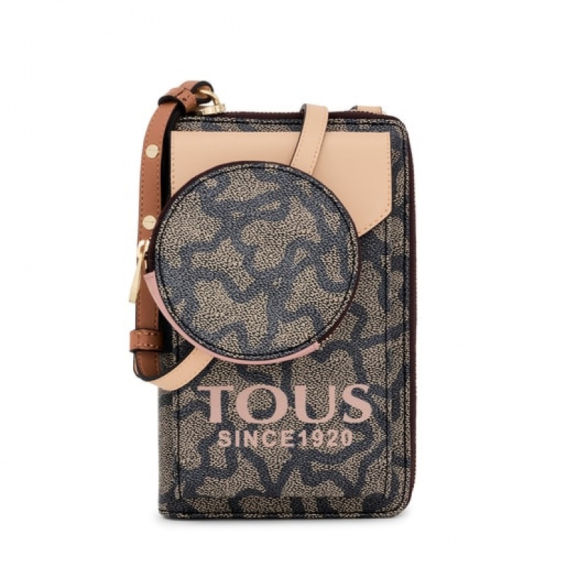 Tous Kaos Icon Hanging Phone Pouch With Geldbörse Schwarz | Österreich-MJIDVB587