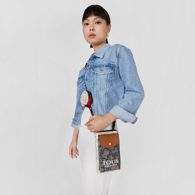 Tous Kaos Icon Hanging Phone Pouch With Geldbörse Schwarz | Österreich-OFEPXJ869