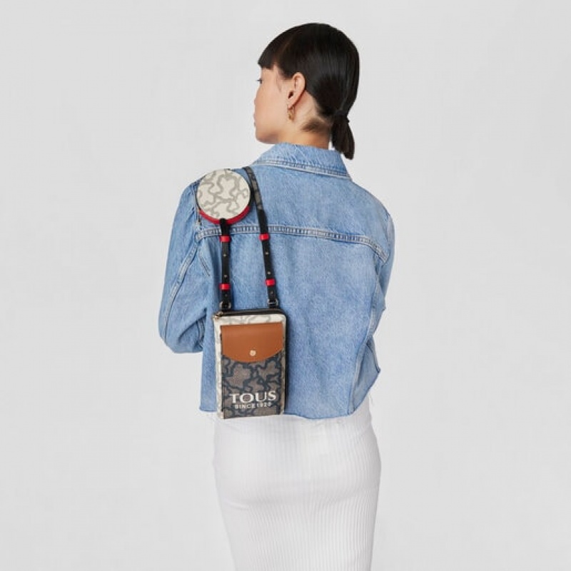 Tous Kaos Icon Hanging Phone Pouch With Geldbörse Schwarz | Österreich-OFEPXJ869