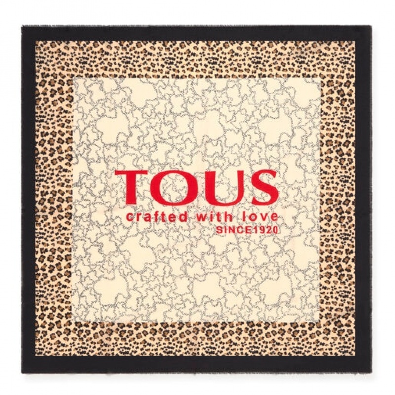 Tous Kaos Icon Leo Schal Braun Schwarz | Österreich-XHALUS367