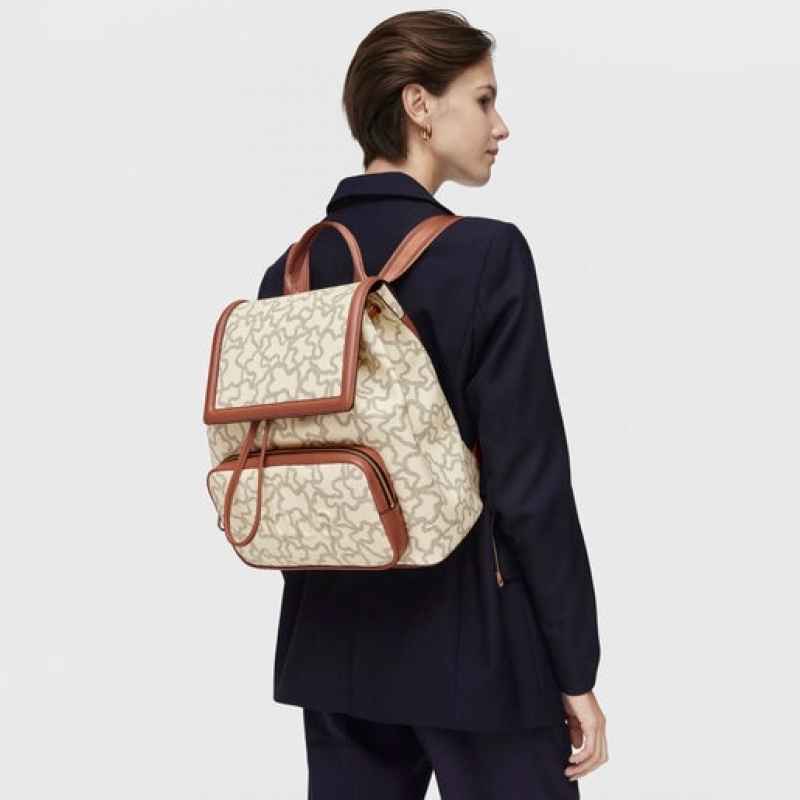 Tous Kaos Icon Rucksack Beige | Österreich-NPSCOQ327