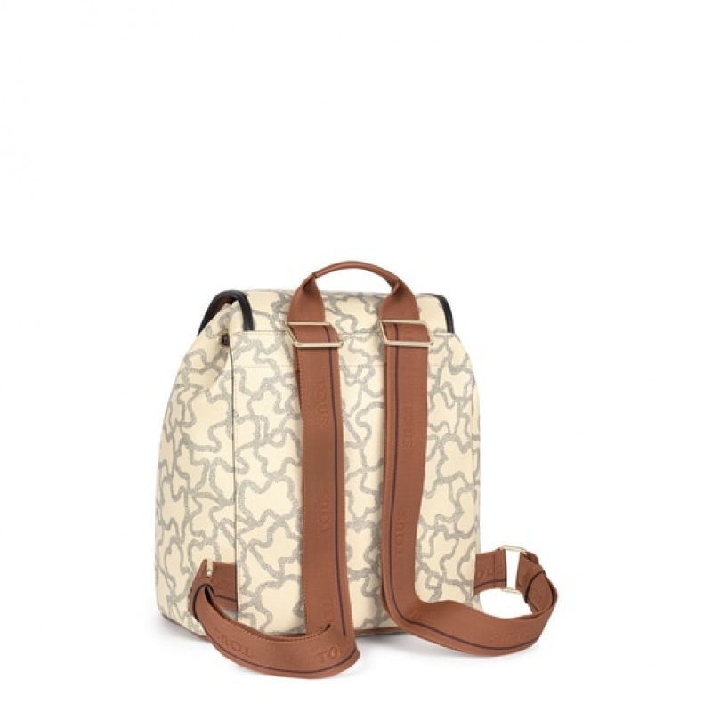 Tous Kaos Icon Rucksack Weiß Schwarz | Österreich-QKEHVI317