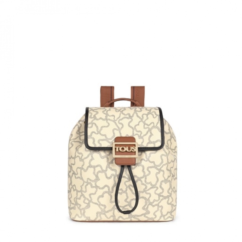 Tous Kaos Icon Rucksack Weiß Schwarz | Österreich-QKEHVI317