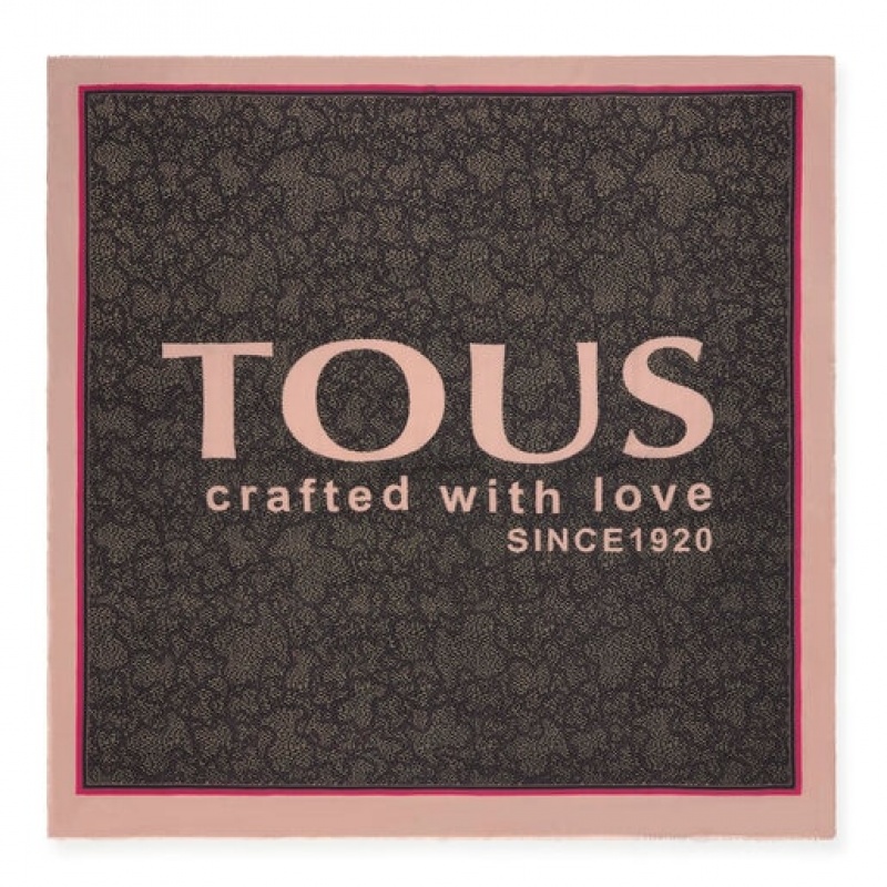 Tous Kaos Icon Schal Schwarz Beige | Österreich-VAJYNP042