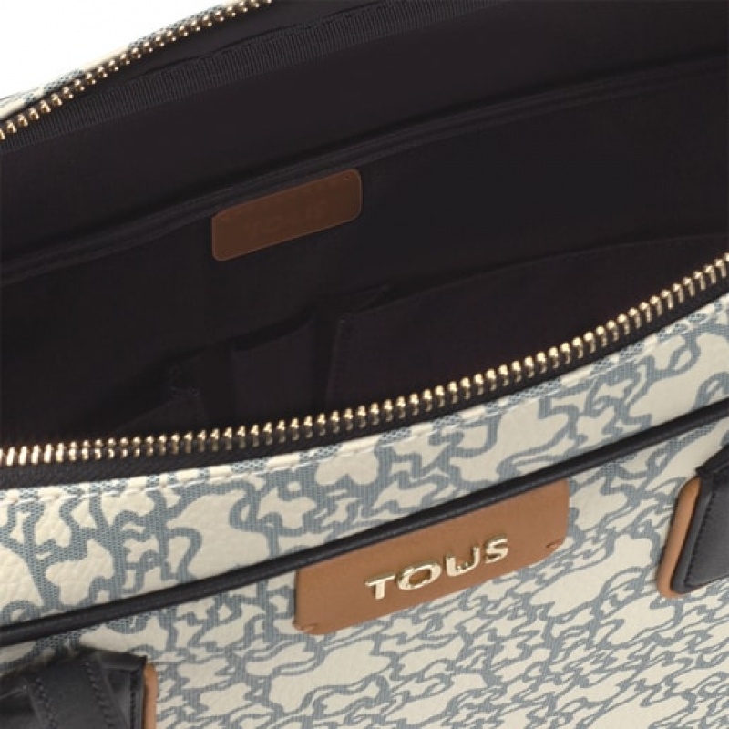 Tous Kaos Mini Aktentasche Beige Schwarz | Österreich-SMNJCT684