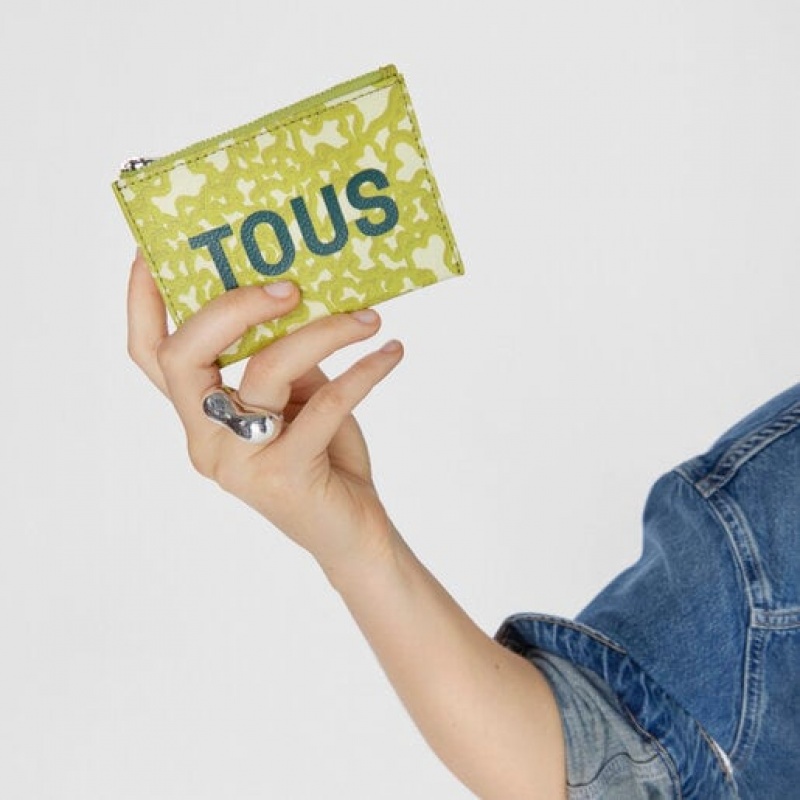 Tous Kaos Mini Evolution Change-cardholder Geldbörse Hellgrün | Österreich-FKVJLO251