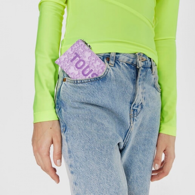 Tous Kaos Mini Evolution Change-cardholder Geldbörse Lila | Österreich-SZJLXY348