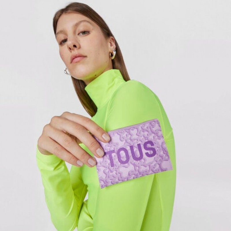 Tous Kaos Mini Evolution Change-cardholder Geldbörse Lila | Österreich-SZJLXY348