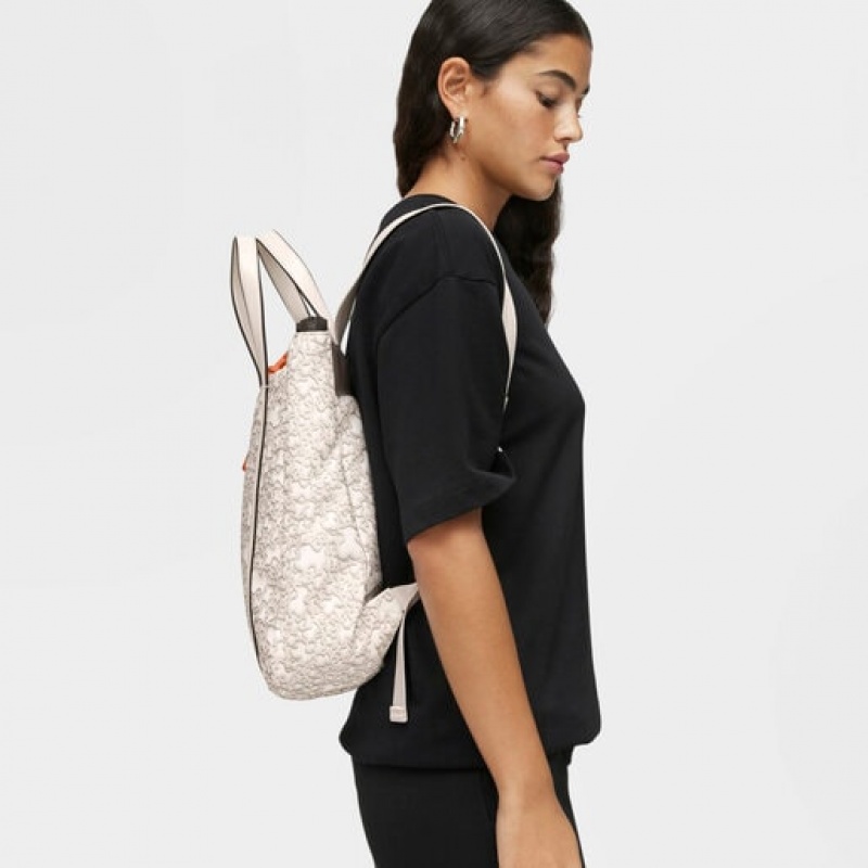 Tous Kaos Mini Evolution Nylon Rucksack Beige | Österreich-OKJWFL679