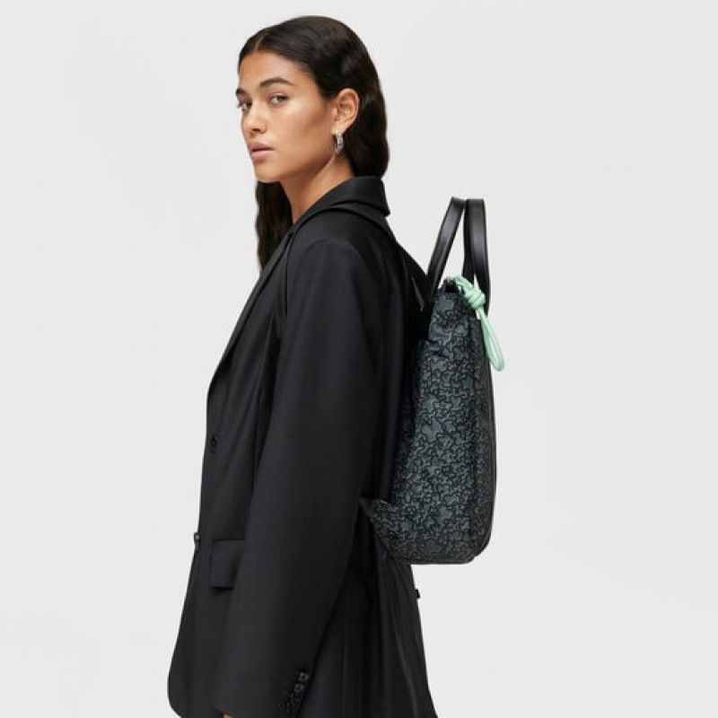 Tous Kaos Mini Evolution Nylon Rucksack Schwarz | Österreich-FCUPNB675
