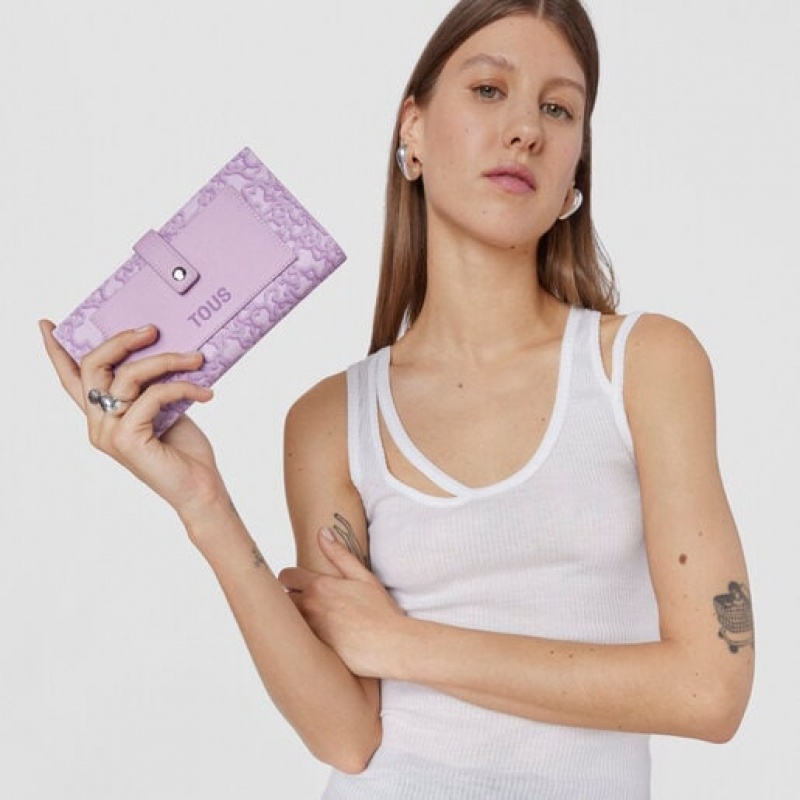 Tous Kaos Mini Evolution Pocket Geldbörse Lila | Österreich-NBQEHW520