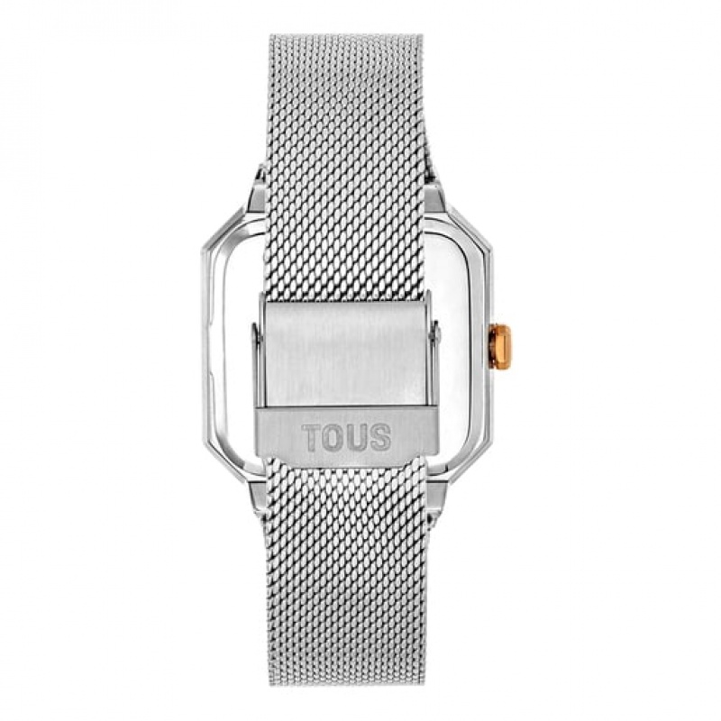 Tous Karat Squared Analogue Iprg Steel With Steel Wristband Uhren Silber | Österreich-ENZCOR470
