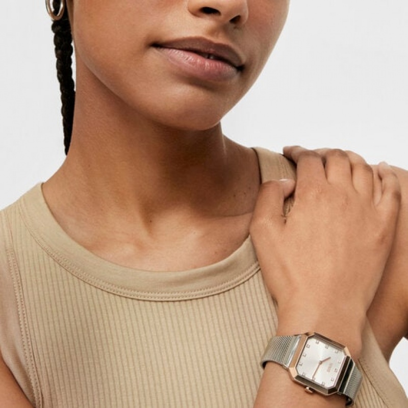 Tous Karat Squared Analogue Iprg Steel With Steel Wristband Uhren Silber | Österreich-ENZCOR470