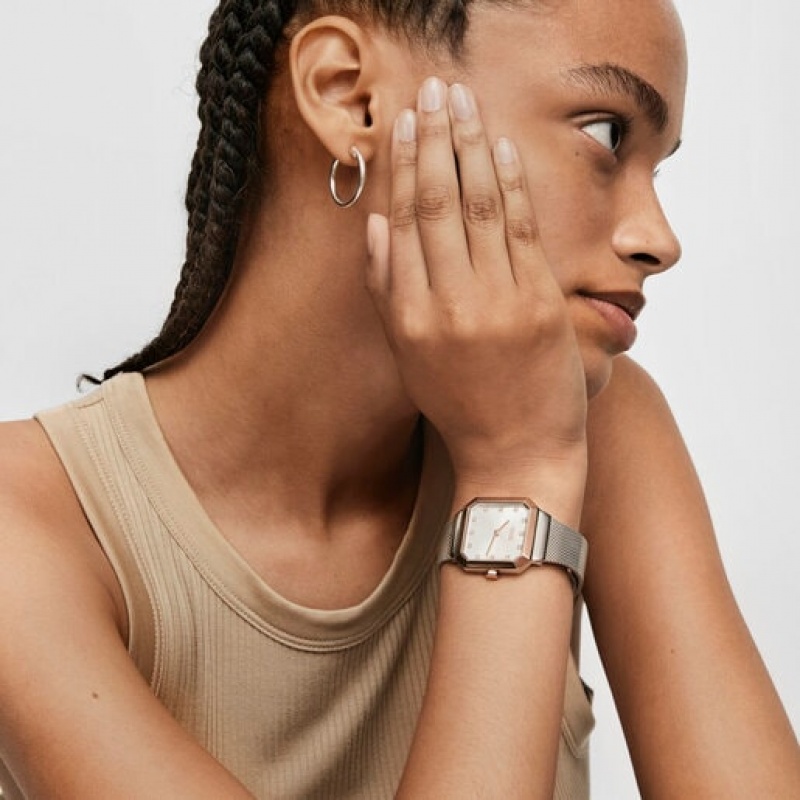 Tous Karat Squared Analogue Iprg Steel With Steel Wristband Uhren Silber | Österreich-ENZCOR470