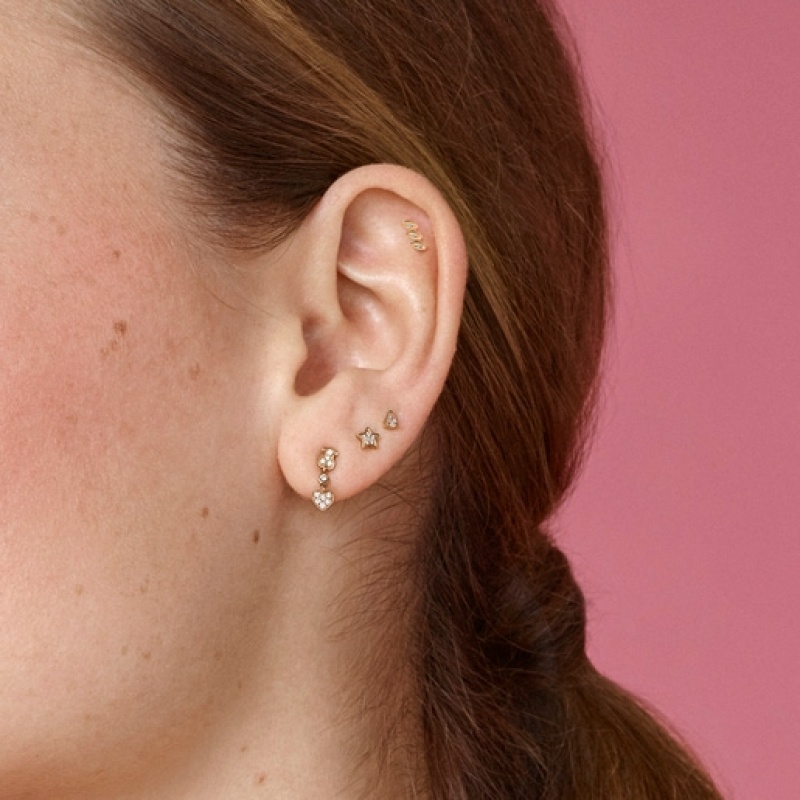 Tous Kurzes Les Classiques With Diamonds Ohrringe Rosa Gold | Österreich-UGVCSK237