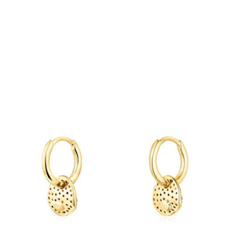 Tous Kurzes Nenufar With Diamonds Ohrringe Gold | Österreich-LPENHG614