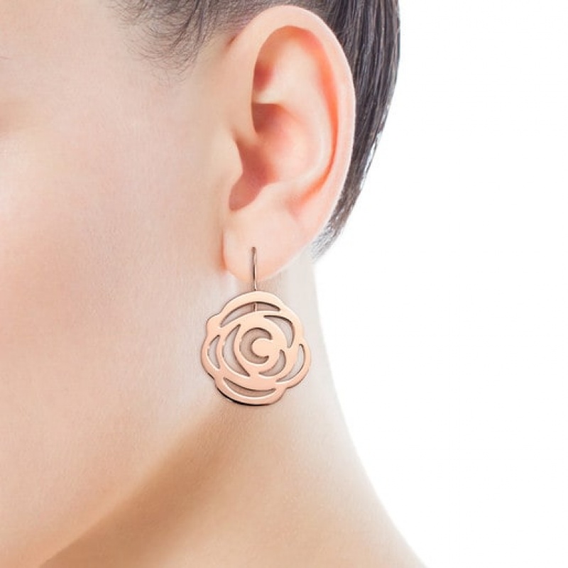 Tous Kurzes Rosa De Abril Ohrringe Rosa Gold | Österreich-OADSCZ408